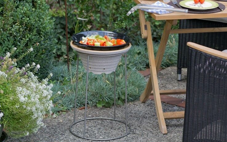 DENK Keramik Ständer für das Denk BRATFEUER® aus Edelstahl | BF-ST von DENK Keramik