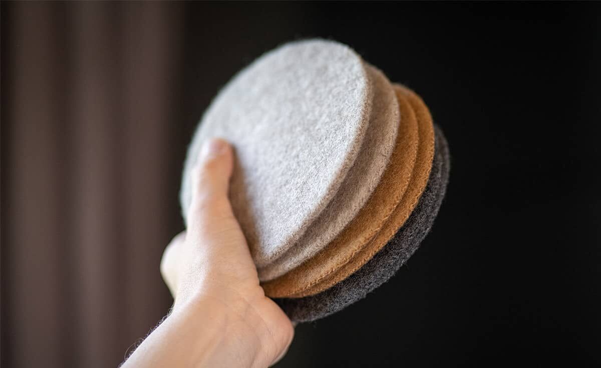 DENK Untersetzer Wolle 20 cm karamell für Schmelzfeuer Outdoor von DENK Keramik