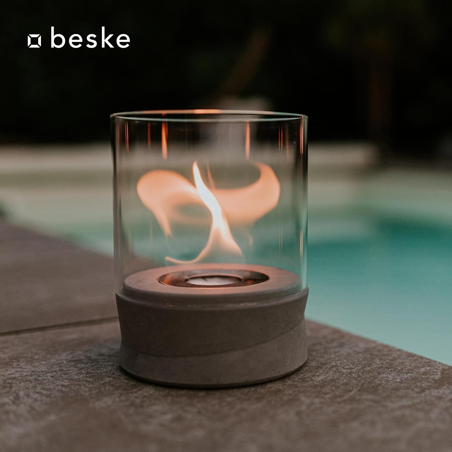 BESKE Ethanolfeuer Yali für Indoor & Outdoor | Ø14cm  von Beske-Manufaktur