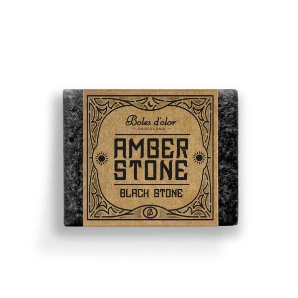 Amber Stone - Black Stone - Animalisch Sinnlicher Duft in Quadratform von Boles d'olor
