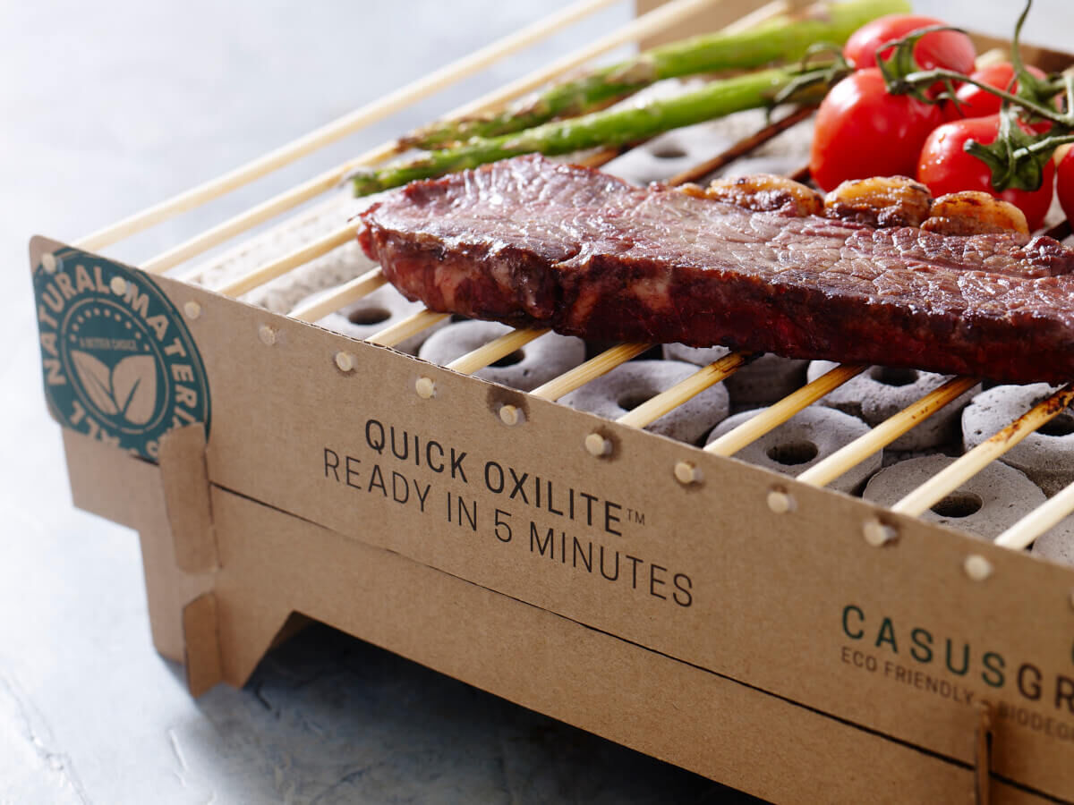 1x Einweg-Grill von CasusGrill: Umweltfreundlich und aus 100% natürlichen Materialien von Casus Grill