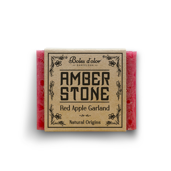 Amber Stone - Red Apple Garland - Duft in Quadratform - All Natural Range von Bolesdolor