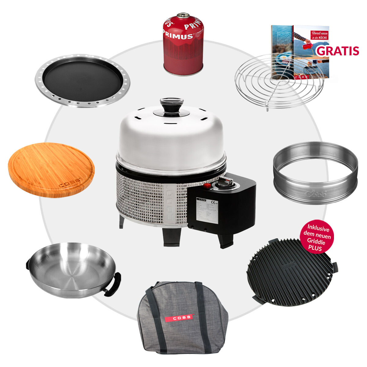 COBB Gas DELUXE 2.0 Grill Multifunktionsküche Komplett-Set von Cobb