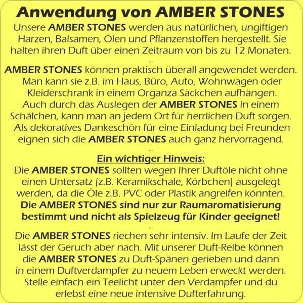 Amber Stone - Orange & Cinnamon - Duft in Quadratform - All Natural Range Serie von Bolesdolor