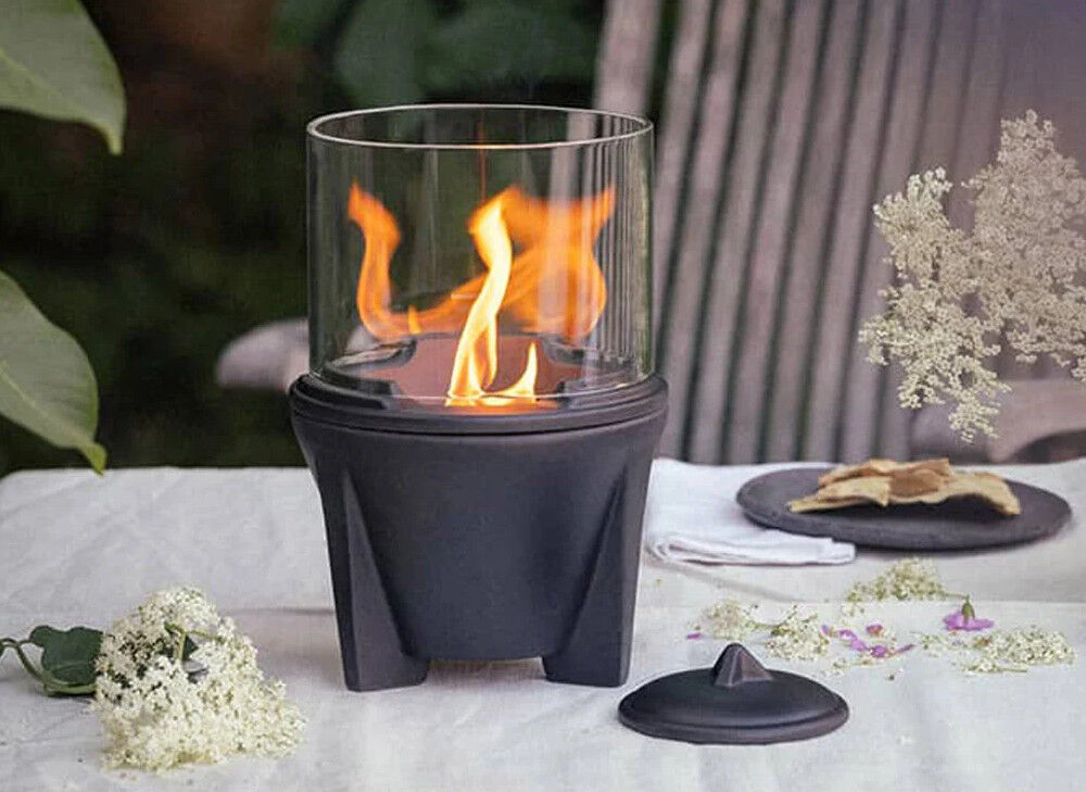 DENK Keramik Schmelzfeuer Outdoor CeraLava mit Lichtglas-Aufsatz ~ SFC+LGA von DENK Keramik