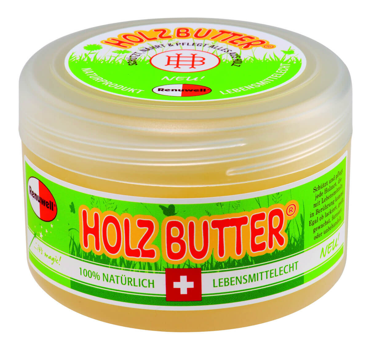 Renuwell Holzbutter für Holzoberflächen | 100% Natürlich | Die Neuheit aus der Schweiz | 250 ml