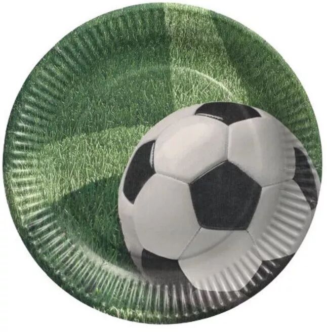 Fußball Pappteller Ø 23 | 20x 10 im Karton 200 Stück von Papstar