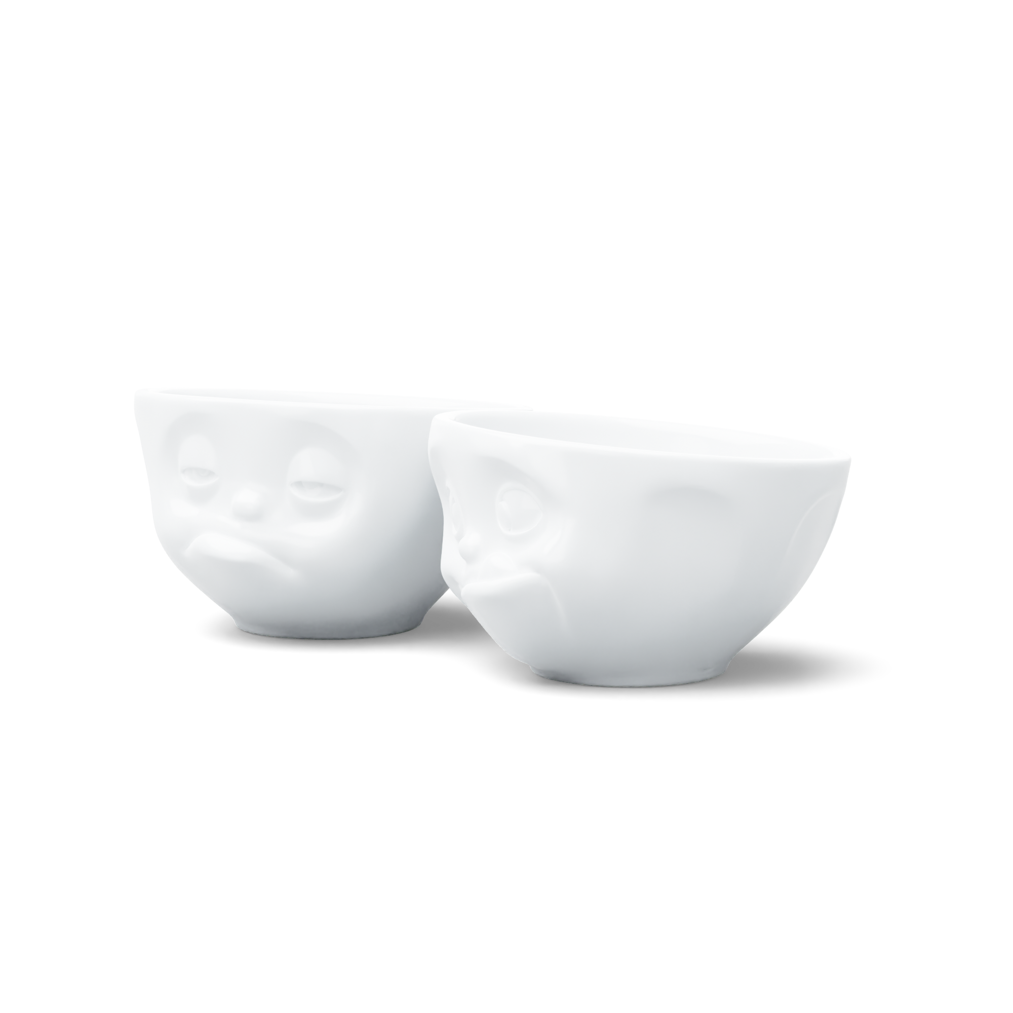 58products | Mittleres Schälchen Set Nr. 3 Lecker & Verpennt bitte in weiß 200 ml | Made in Germany von 58products