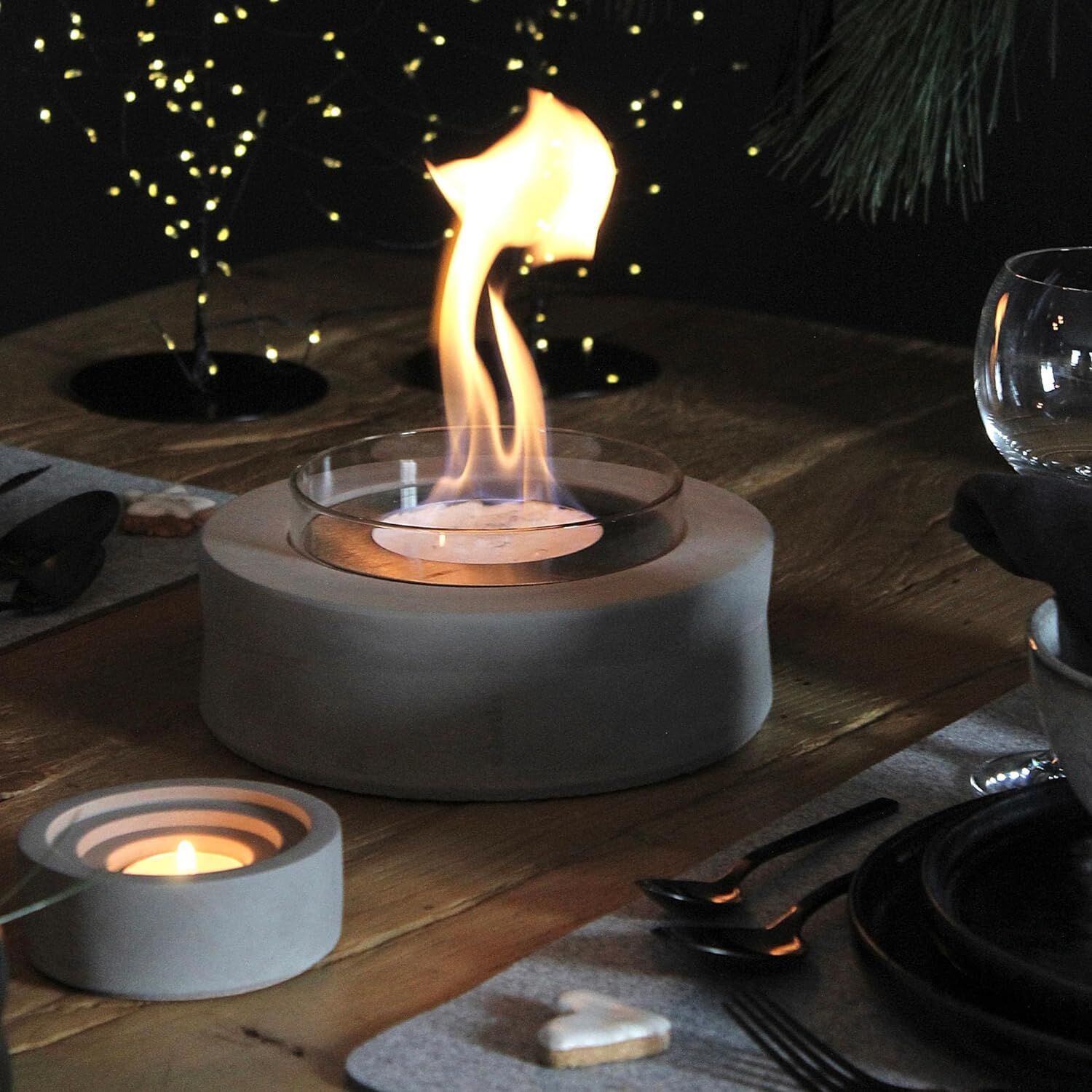 BESKE Ethanolfeuer Koro für Indoor & Outdoor | Ø20cm von Beske-Manufaktur