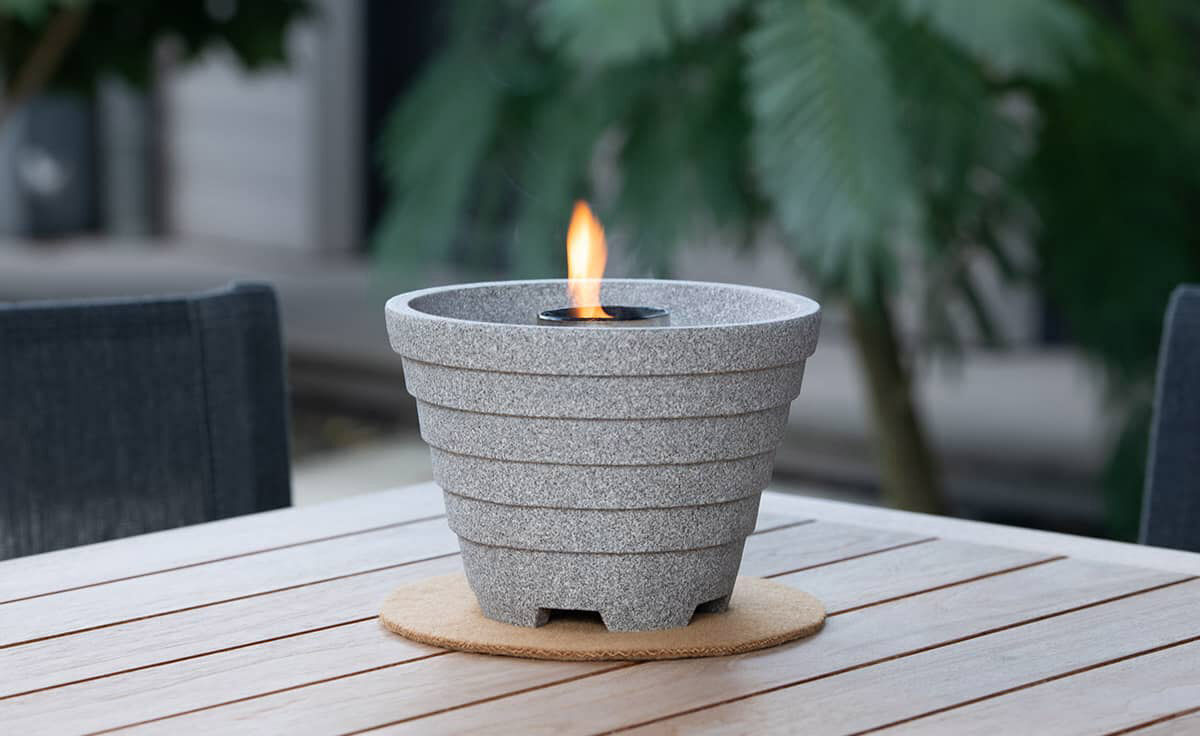 DENK Untersetzer Wolle 20 cm karamell für Schmelzfeuer Outdoor von DENK Keramik