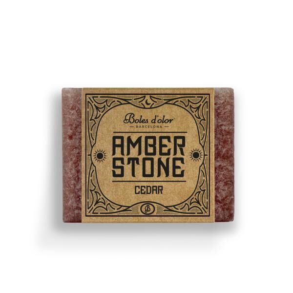 Amber Stone - Cedar - Zeder Duft in Quadratform von Boles d'olor