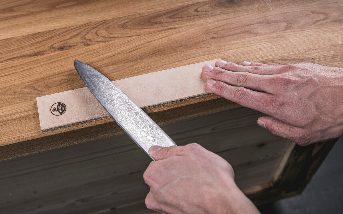 HORL® Abziehleder aus pflanzlich gegerbtem Rindsleder von HORL