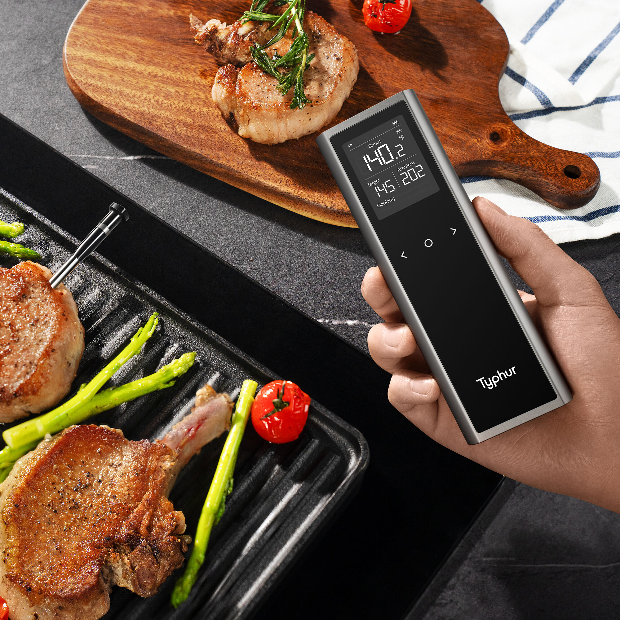 Typhur Sync One Wireless - Professionelles Digital Fleischthermometer IP67 wasserdicht von Typhur