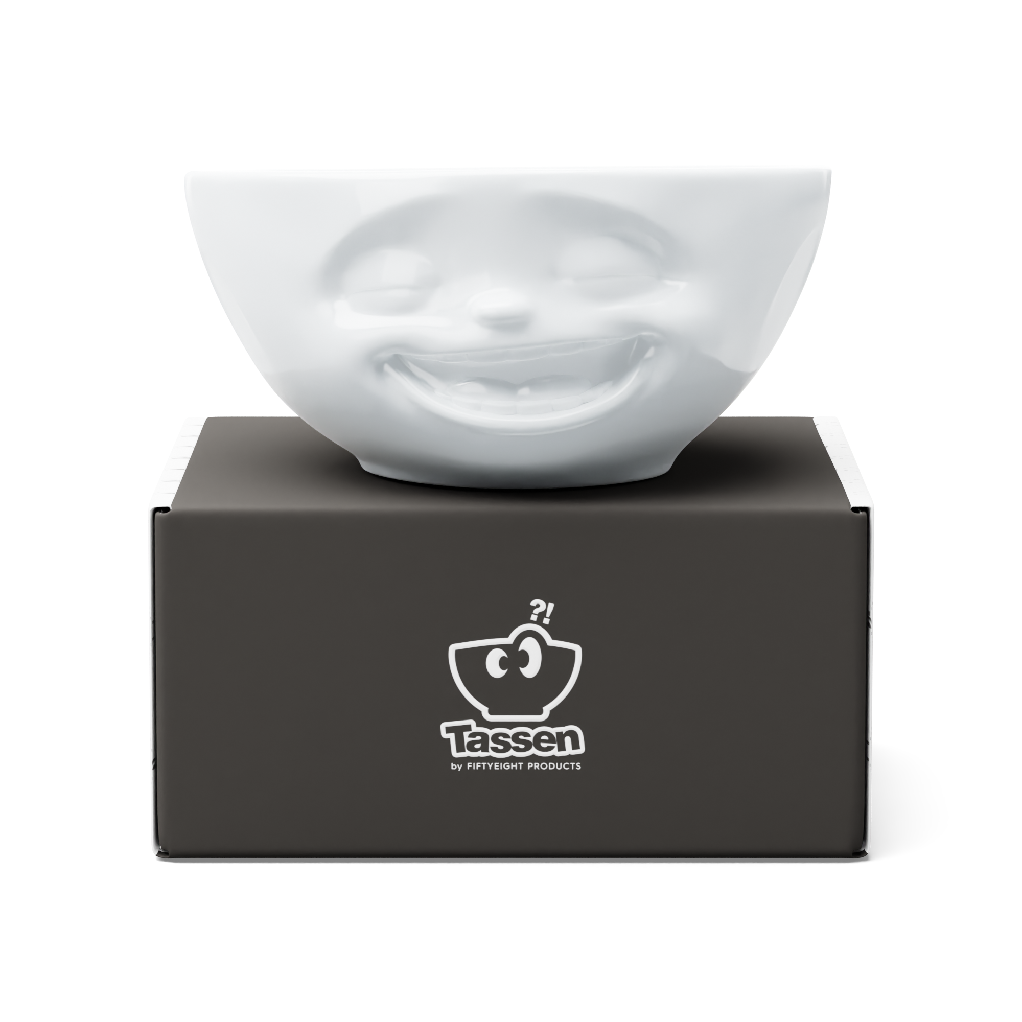 58products | Schale Lachend in weiß 350ml ideal für Eiscreme + Tapas + Dips | Made in Germany von 58products