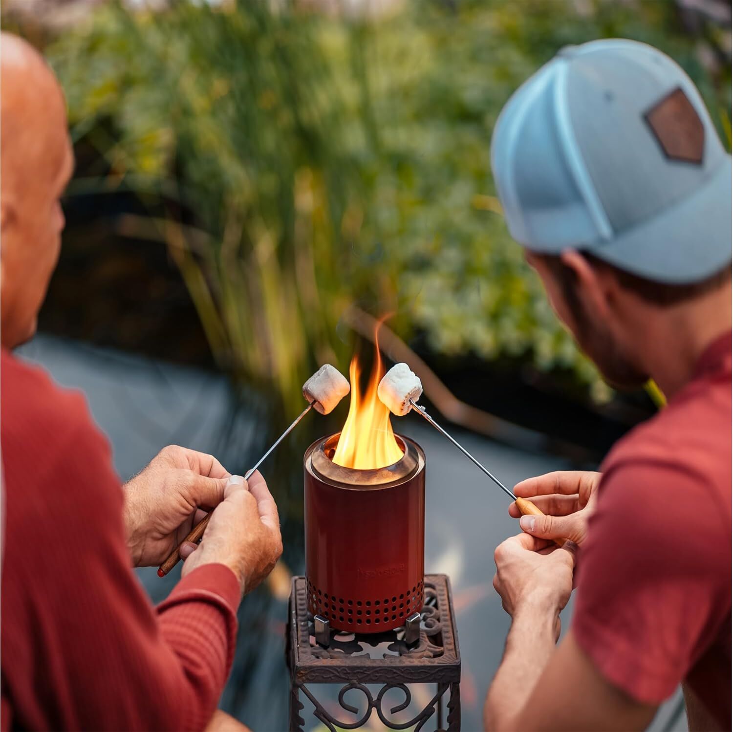 Solo Stove Mesa Tischfeuer Ø 13cm | Tischkamin Outdoor Mulberry von Solo Stove