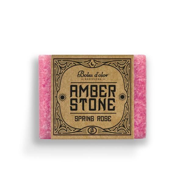 Amber Stone - Spring Rose - Rose Duft in Quadratform von Boles d'olor
