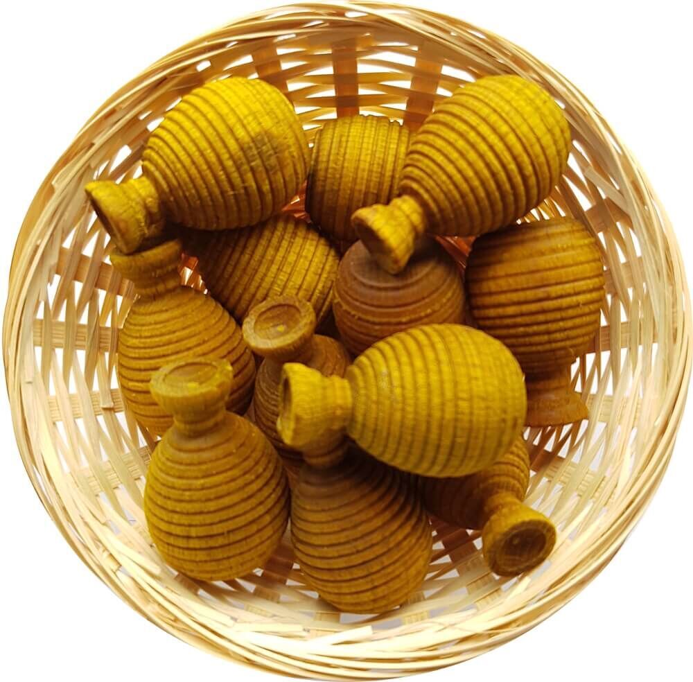 25x Ananas Duftholz zur Lufterfrischung und Raumbeduftung - Dufthölzer - Duftfrüchte - Duftkugel von DuftHolz