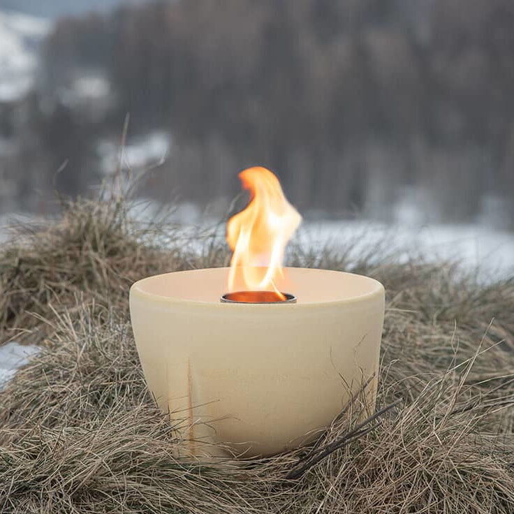 DENK Keramik Schmelzfeuer Outdoor CeraNatur - Die windsichere Gartenfackel zum Kerzen-Recyceln - SFD von DENK Keramik