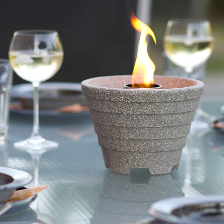 DENK Keramik Schmelzfeuer Outdoor Granicium - Die windsichere Gartenfackel zum Kerzen-Recyceln - SFG von DENK Keramik