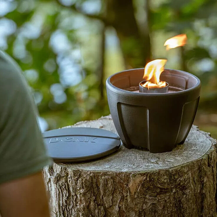 DENK Keramik Camping Schmelzfeuer | Feuer | Licht | CeraLava mit Deckel ~ CSF von DENK Keramik