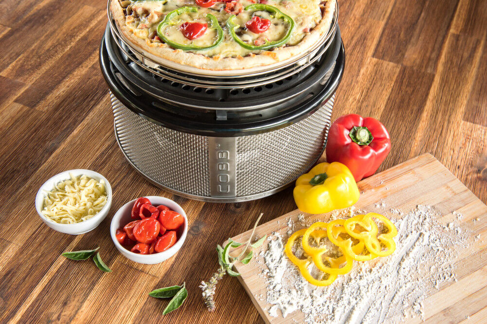 Pizzaplatte ~ Pizzastein Ø 26cm für Holzkohle und Gas Cobbgrill (CO69) von Cobb