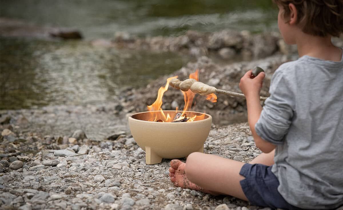 DENK Keramik Zwergenfeuer | Die Feuerschale für Kinder aus CeraFlam® Keramik | ZF von DENK Keramik