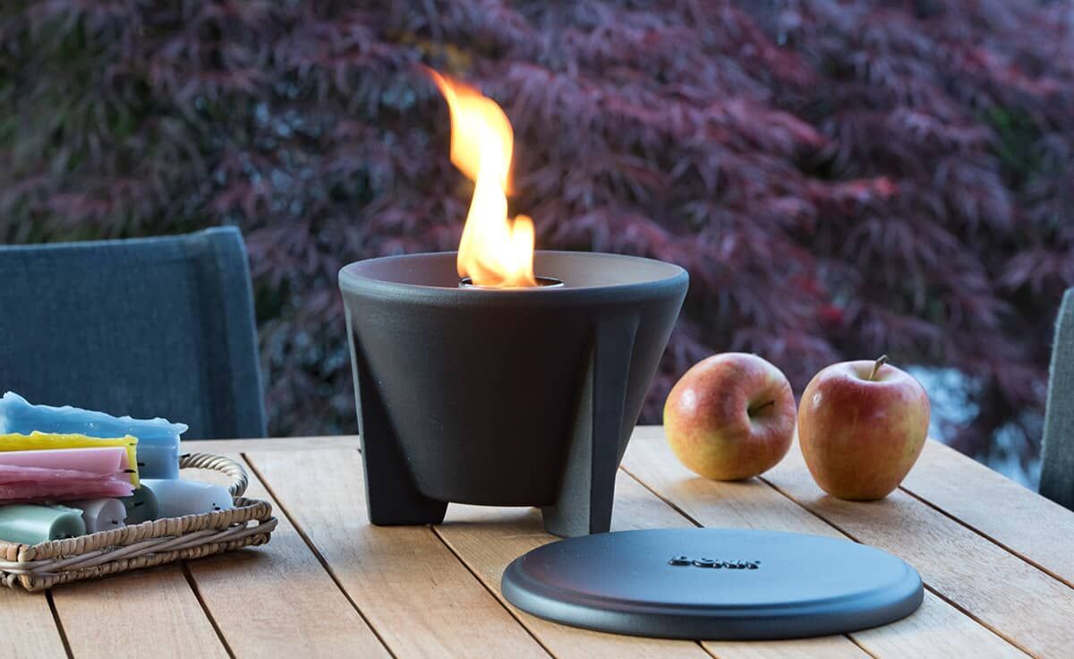 DENK Keramik Schmelzfeuer Outdoor (SFC) & Deckel CeraLava (SFC-DE) von DENK Keramik