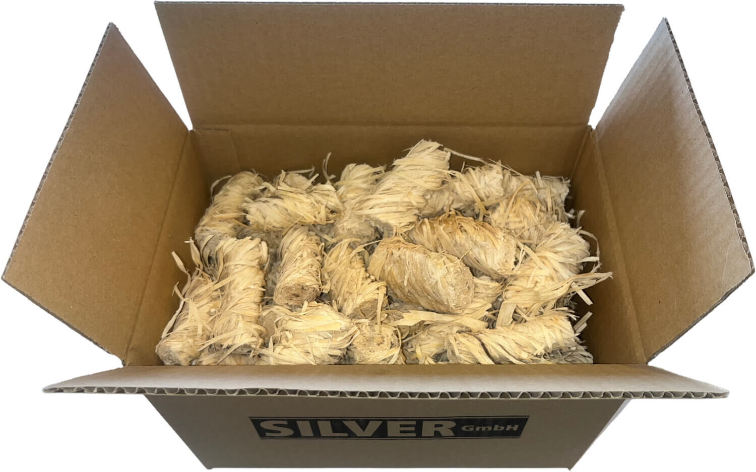 1kg SILVER Holzwolle Anzünder | Grillanzünder - Ofennzünder - Kaminanzünder für Holz und Kohle von SILVER GmbH