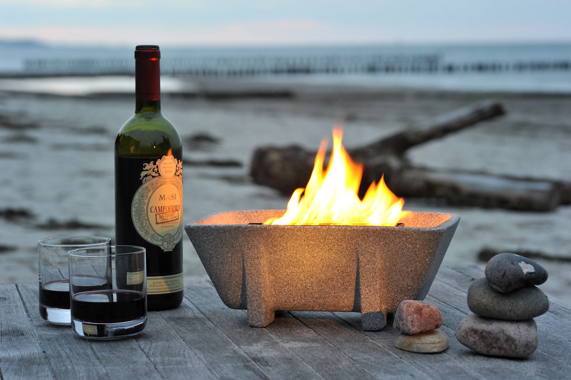 DENK Keramik Schmelzfeuer Outdoor XL Granicium mit Wachs gefüllt | SXLG von DENK Keramik