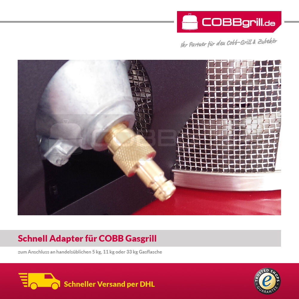 5m Adapter Set für Cobb Gas DELUXE 2.0 + SKOTTI zum Anschluss auf 5kg - 11kg Gasflasche (CG5000) von GOK