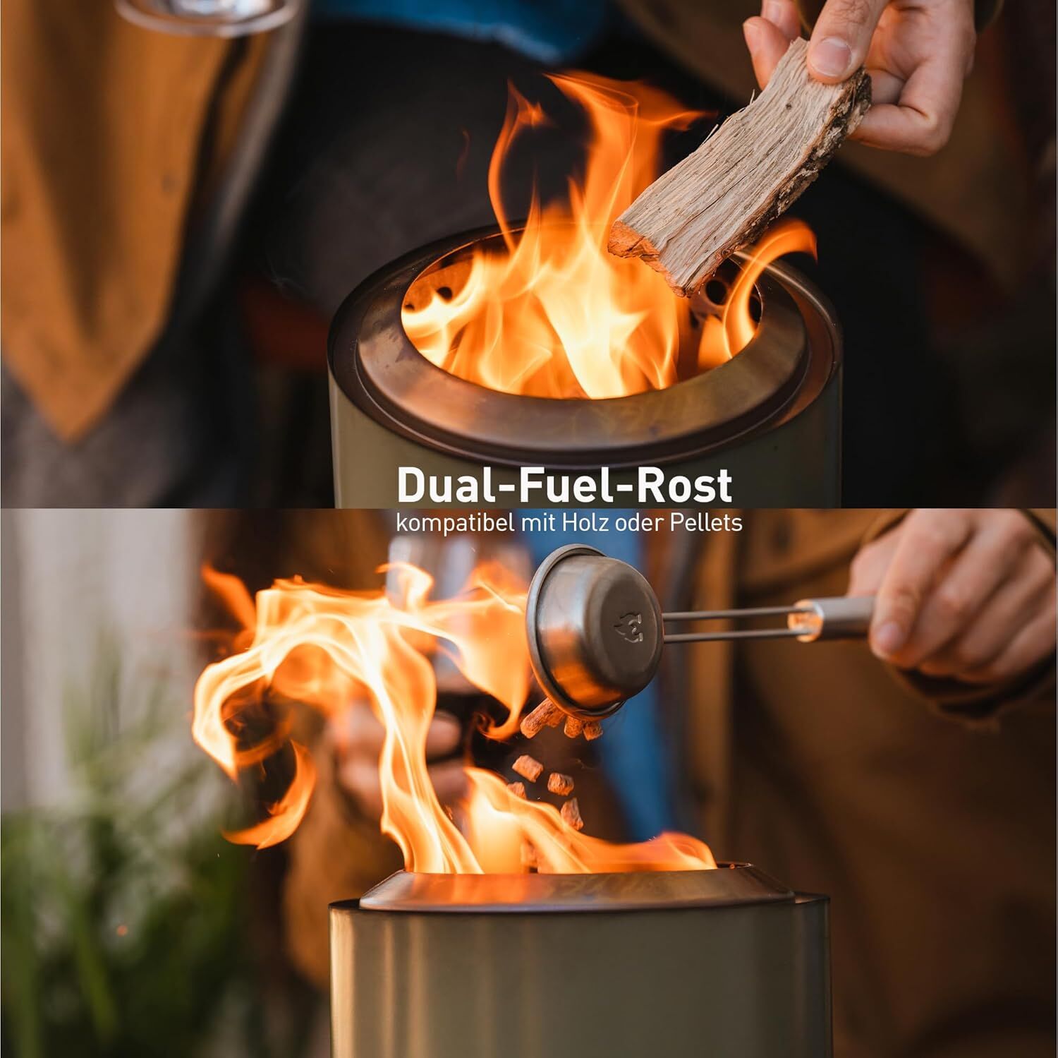 Solo Stove Mesa Tischfeuer Ø 13cm | Tischkamin Outdoor Ash / Anthrazit von Solo Stove