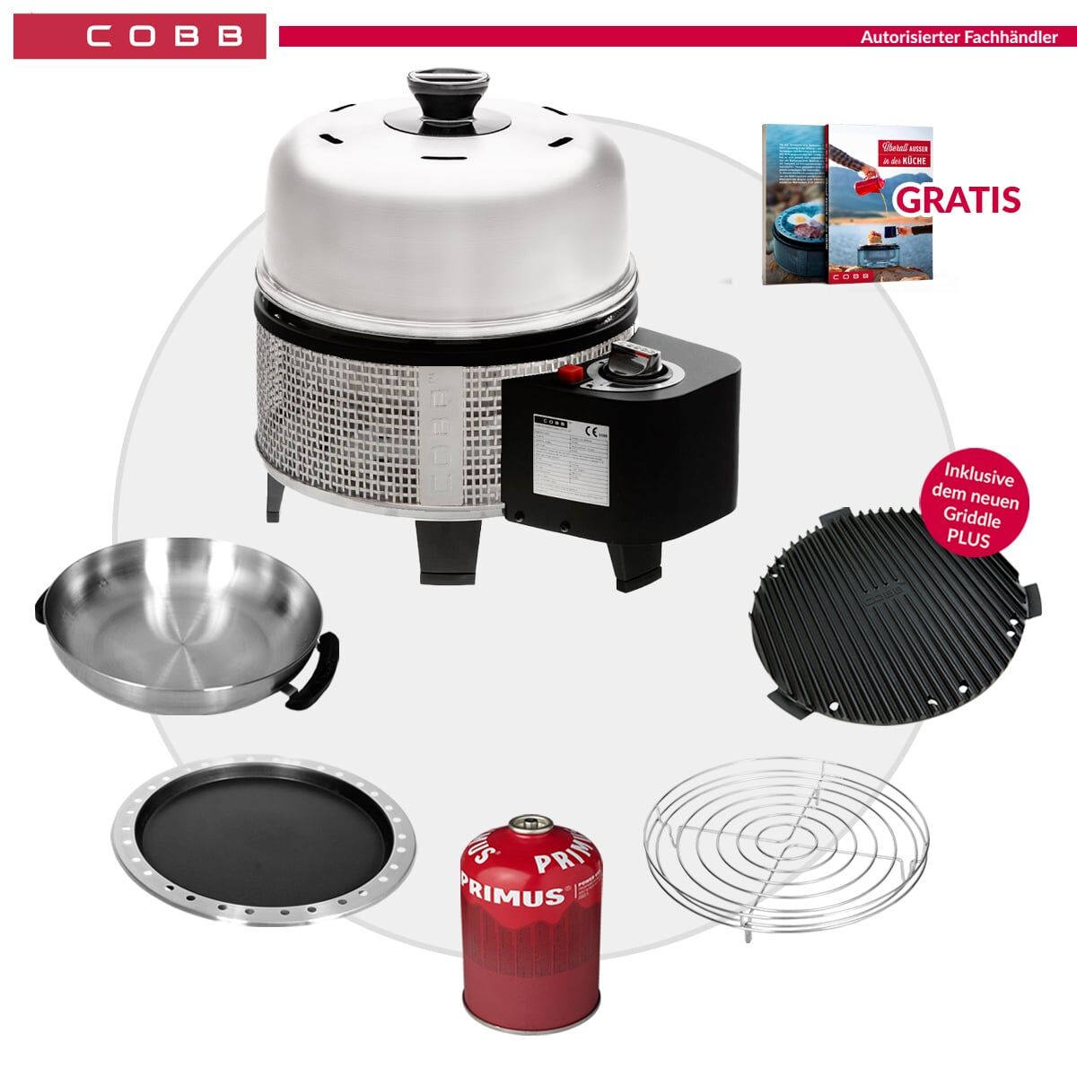 COBB Gas DELUXE 2.0 Grill Multifunktionsküche Set ~ 6-teilig