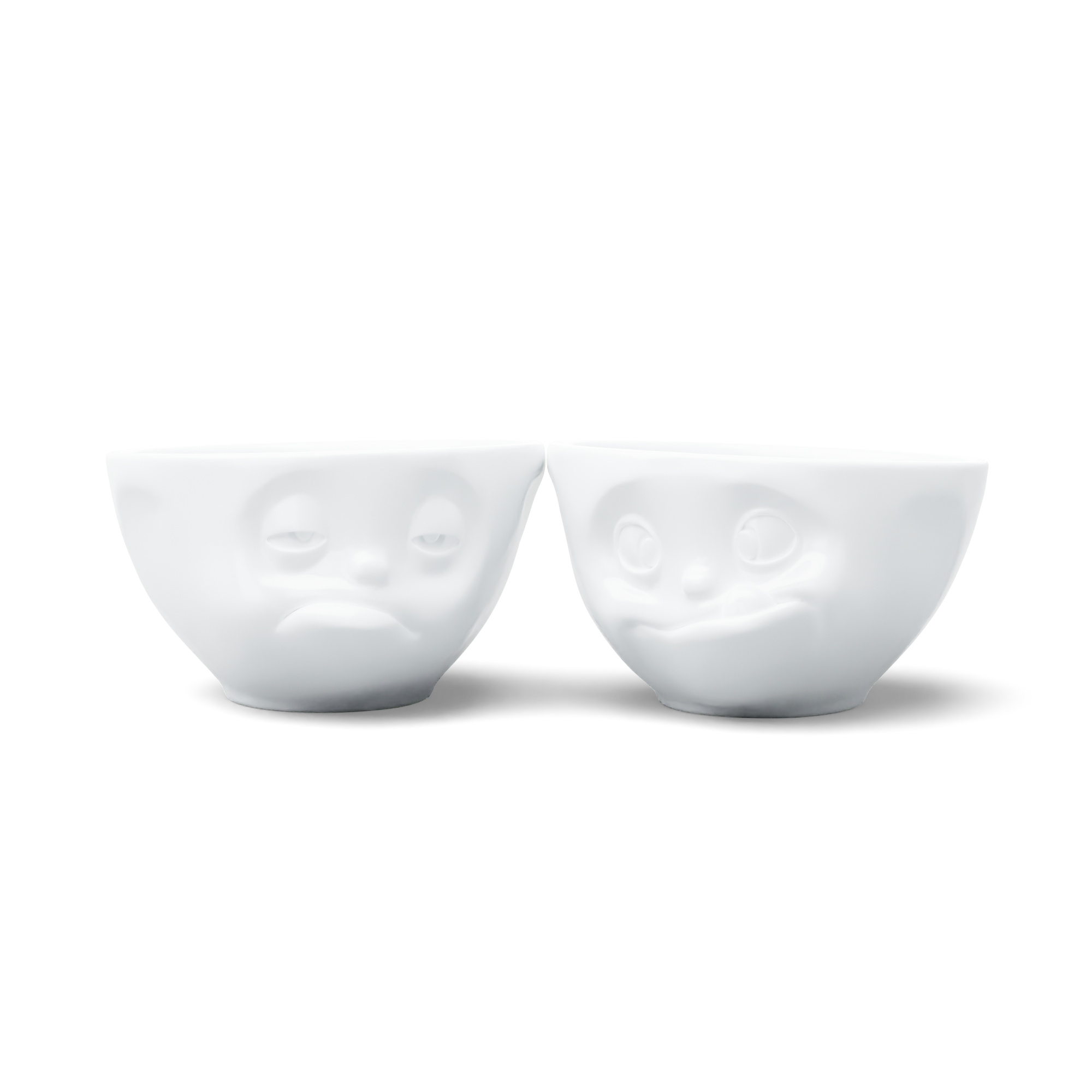 58products | Mittleres Schälchen Set Nr. 3 Lecker & Verpennt bitte in weiß 200 ml | Made in Germany von 58products